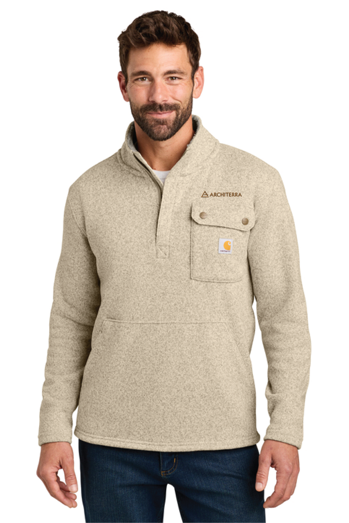 CT106378 - Carhartt Midweight 1/4-Zip Sweater Fleece - Architerra Homes - Order Collection Store - Digital Print - #30194