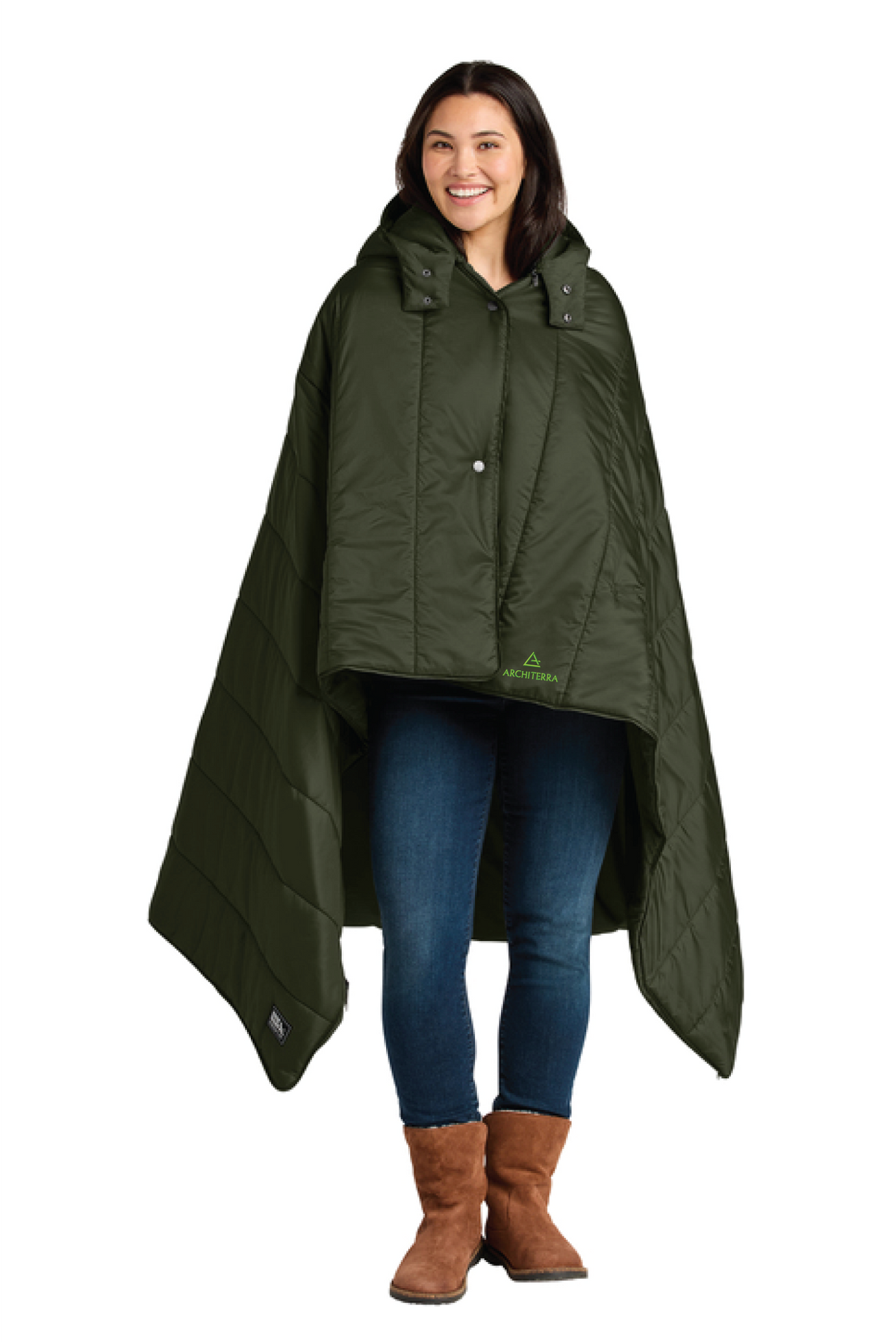 EB755 - Eddie Bauer Puffy Camp Poncho - Architerra Homes - Order Collection Store - Digital Print - #30194