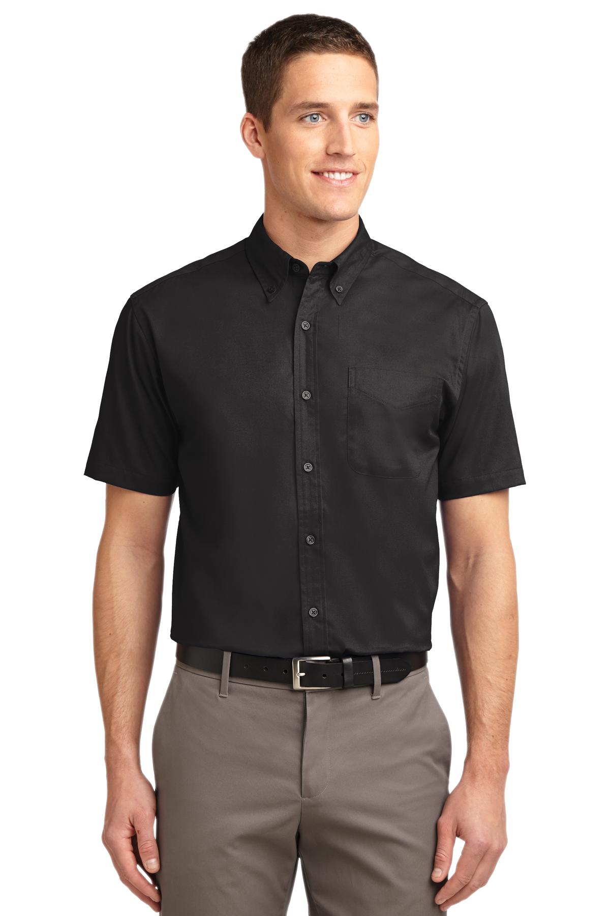 Port Authority Short Sleeve Easy Care Shirt  S508 front model image.