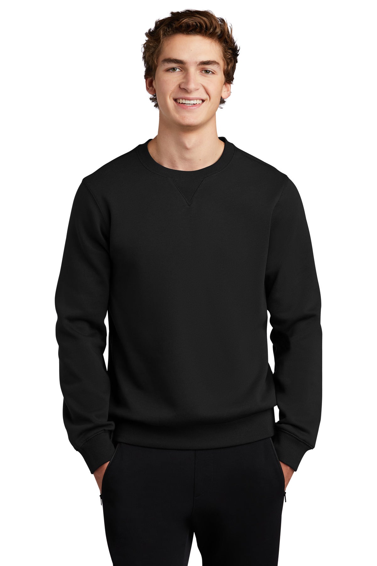 Sport-Tek Crewneck Sweatshirt ST266 front model image.