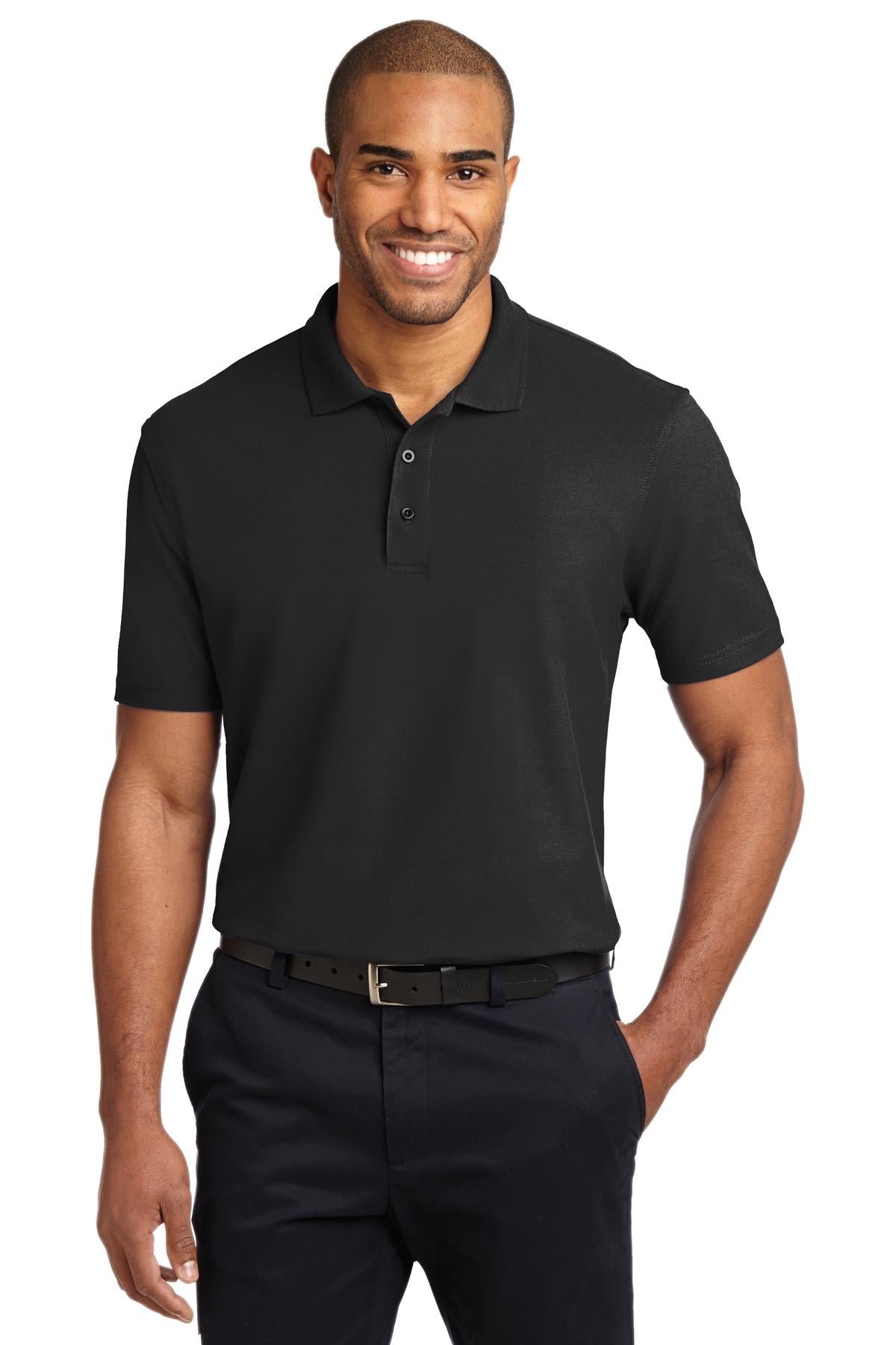 Port Authority Tall Stain-Release Polo TLK510 front model image.