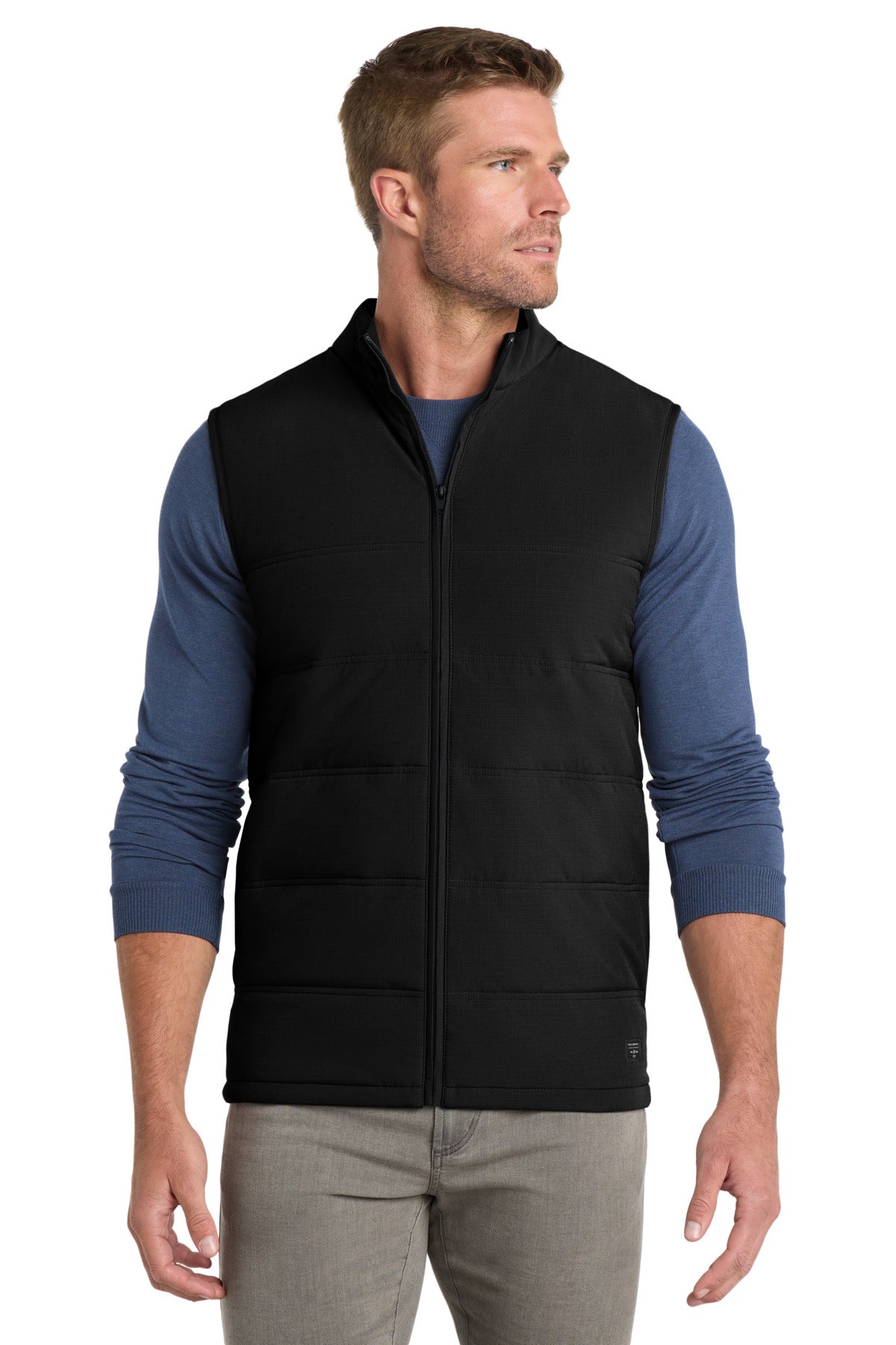 TravisMathew Cold Bay Vest TM1MW453 front model image.