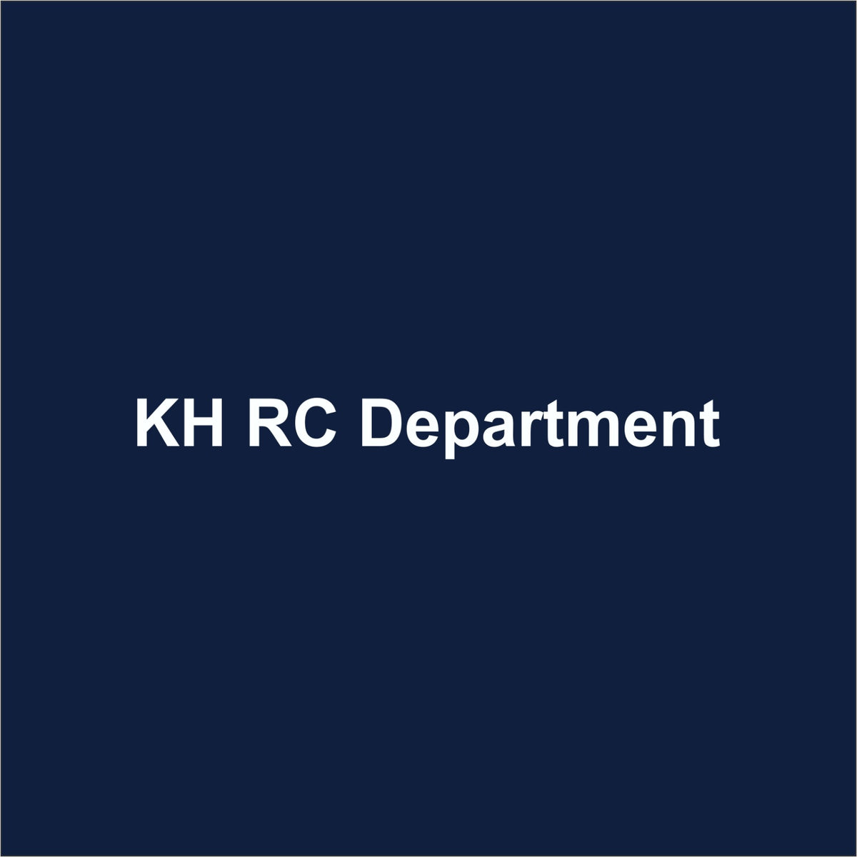KH Right Chest Department Name