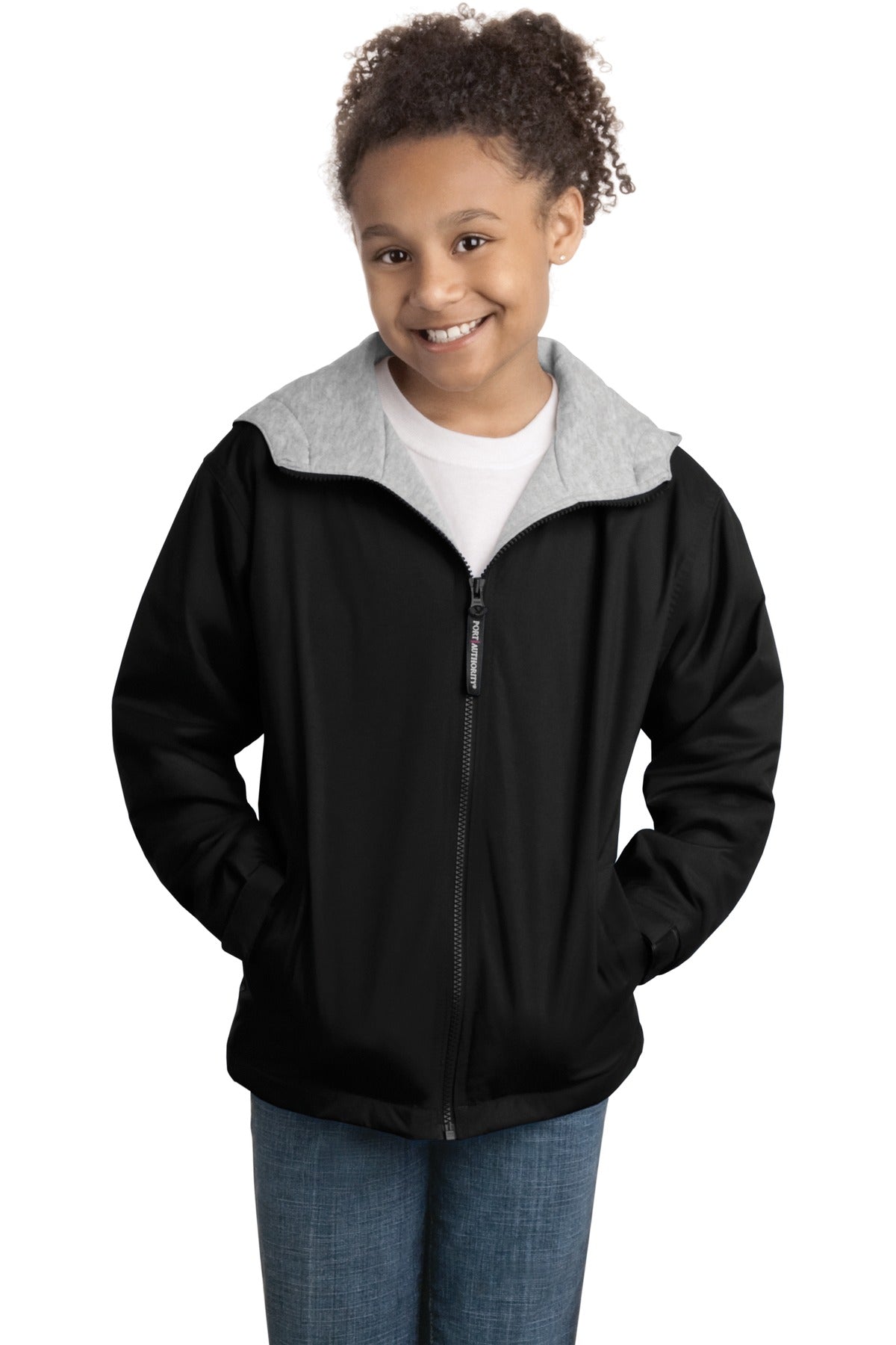 Port Authority Youth Team Jacket  YJP56 front model image.