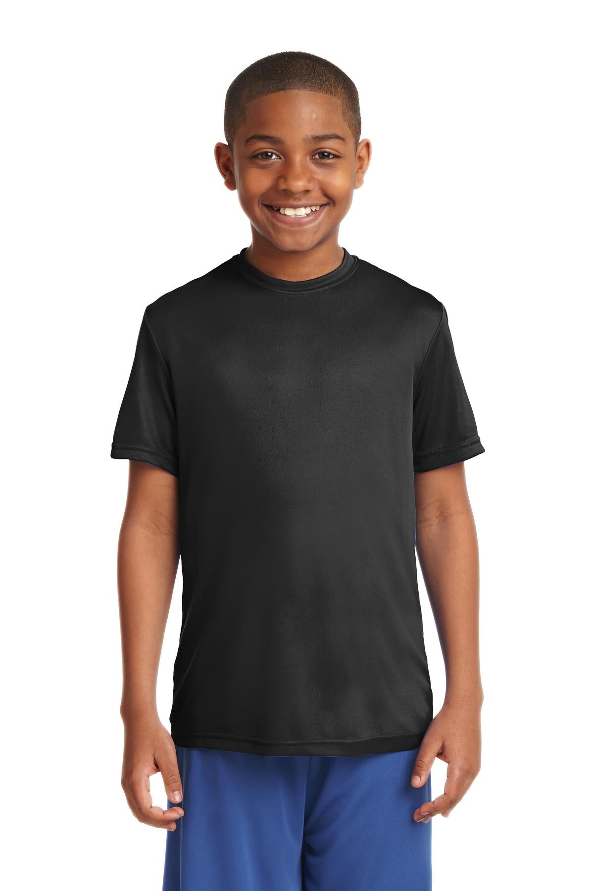 Sport-Tek Youth PosiCharge Competitor Tee YST350 front model image.
