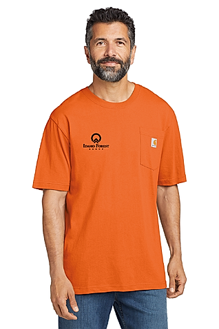 CTK87 - Carhartt Workwear Pocket Short Sleeve T-Shirt - Idaho Forest Group - Logowear Store - Transfer Screen Print - #29726