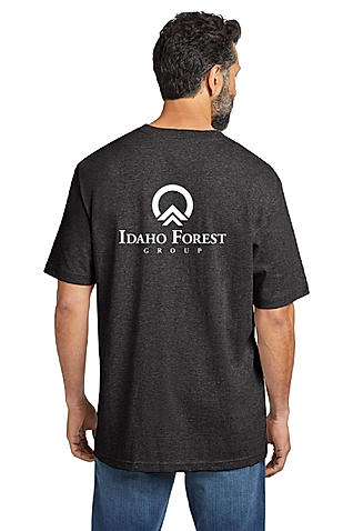 CTK87 - Carhartt Workwear Pocket Short Sleeve T-Shirt - Idaho Forest Group - Logowear Store - Transfer Screen Print - #29726